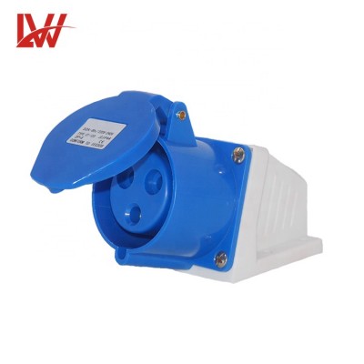 Ip44 Ip67 32a 400v 3p/4p/5p Industrial Plug And Socket For Reefer Container Socket Lw Brand