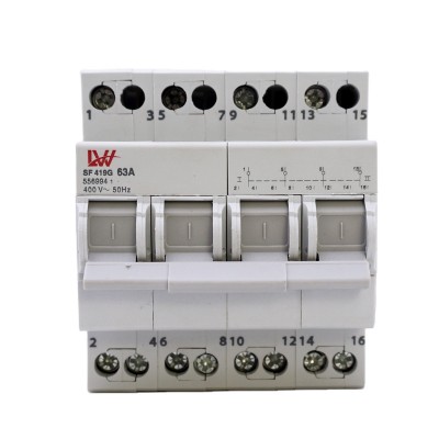 Automatic Transfer Switch Single Phase 32a 63a Modular Manual Changeover Switch